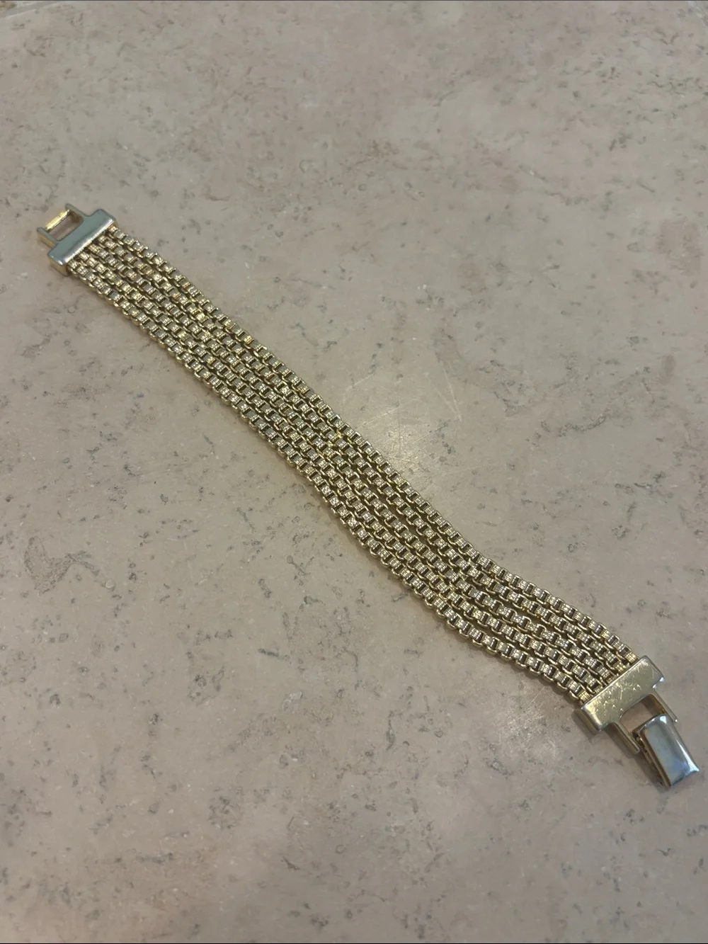 Napier Gold Tone Multi-Chain Link Bracelet